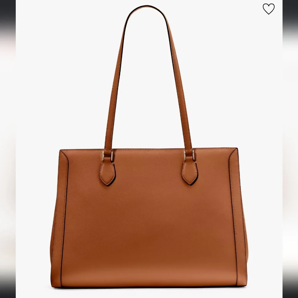 kate spade tan leather tote bag
